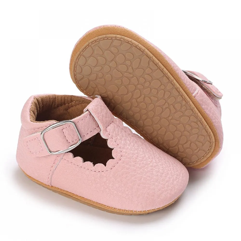 0-1 year old girls' casual princess rubber soled walking shoes Wholesale Baby Shoes