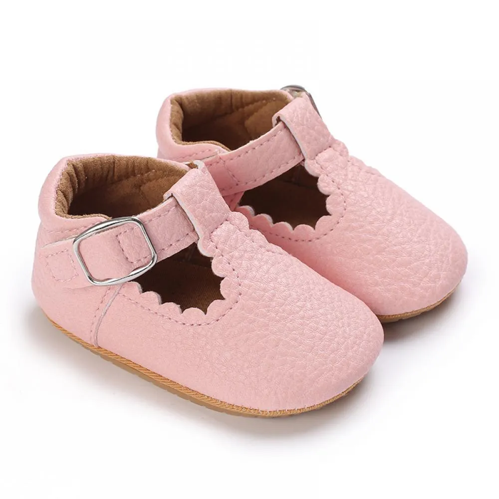 0-1 year old girls' casual princess rubber soled walking shoes Wholesale Baby Shoes