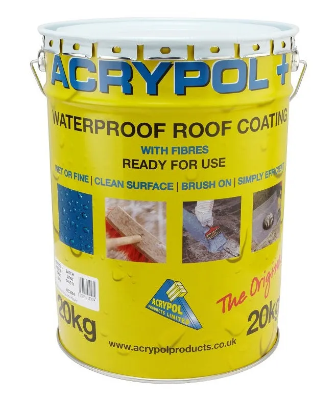 Acrypol   Waterproof Roof Coating 20kg - Black