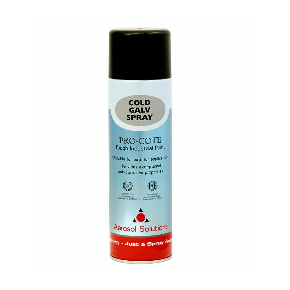 Aerosol Solutions Pro-Cote Industrial Spray Paint 500ml - Zinc