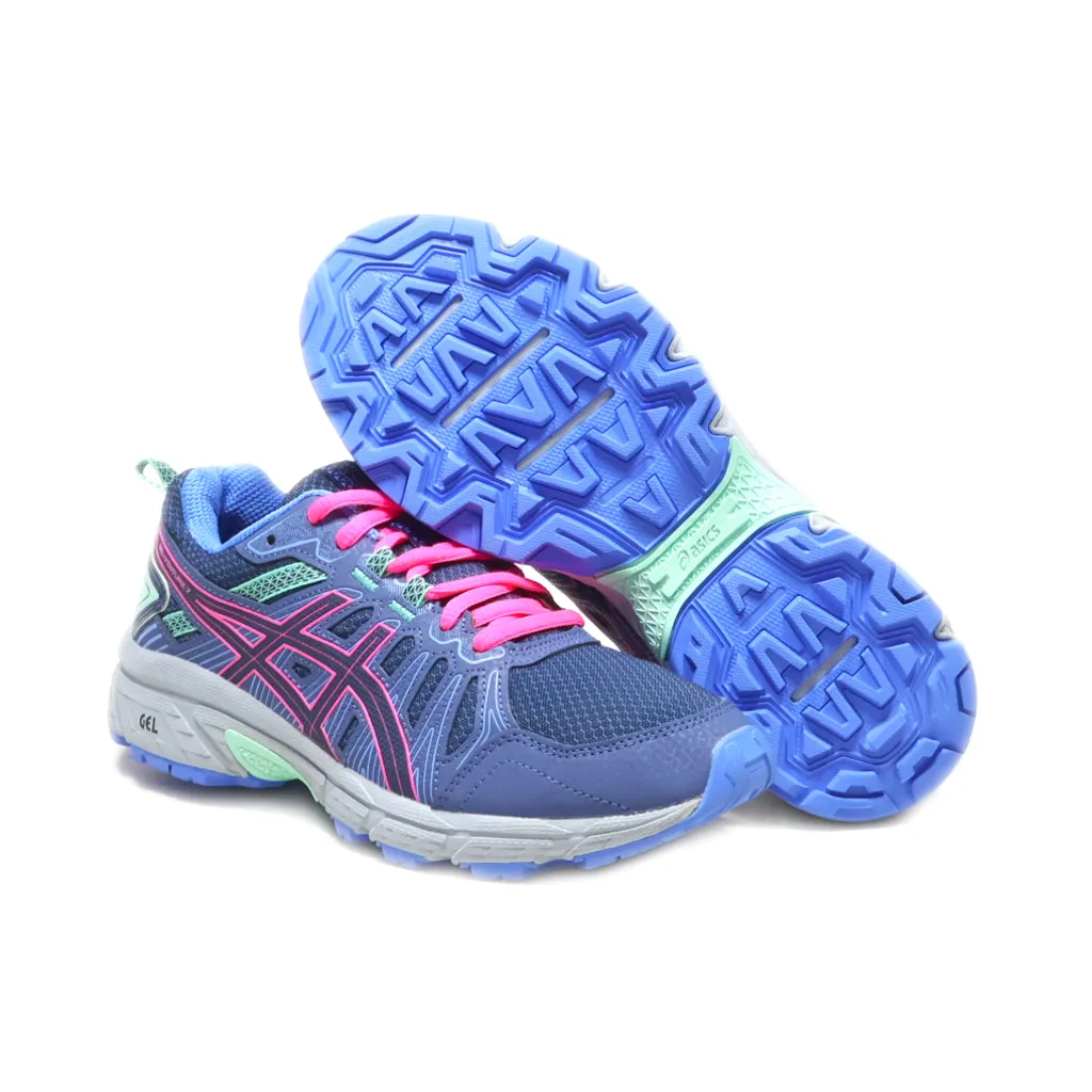 Asics Gel Venture 7 Sport Shoes Fabric Blue Colour For Kids