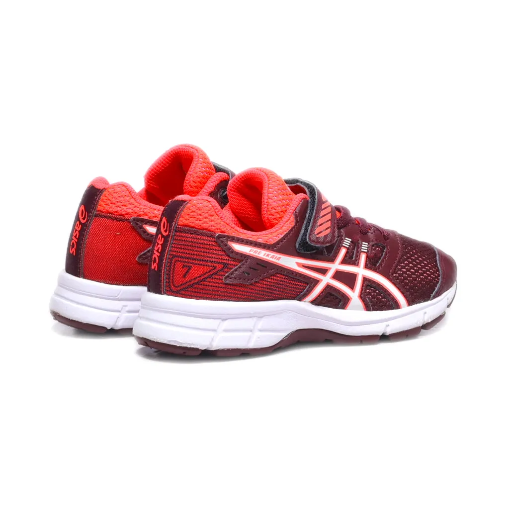 Asics Ikaia Ps Sport Shoes Fabric Maroon Colour For Kids