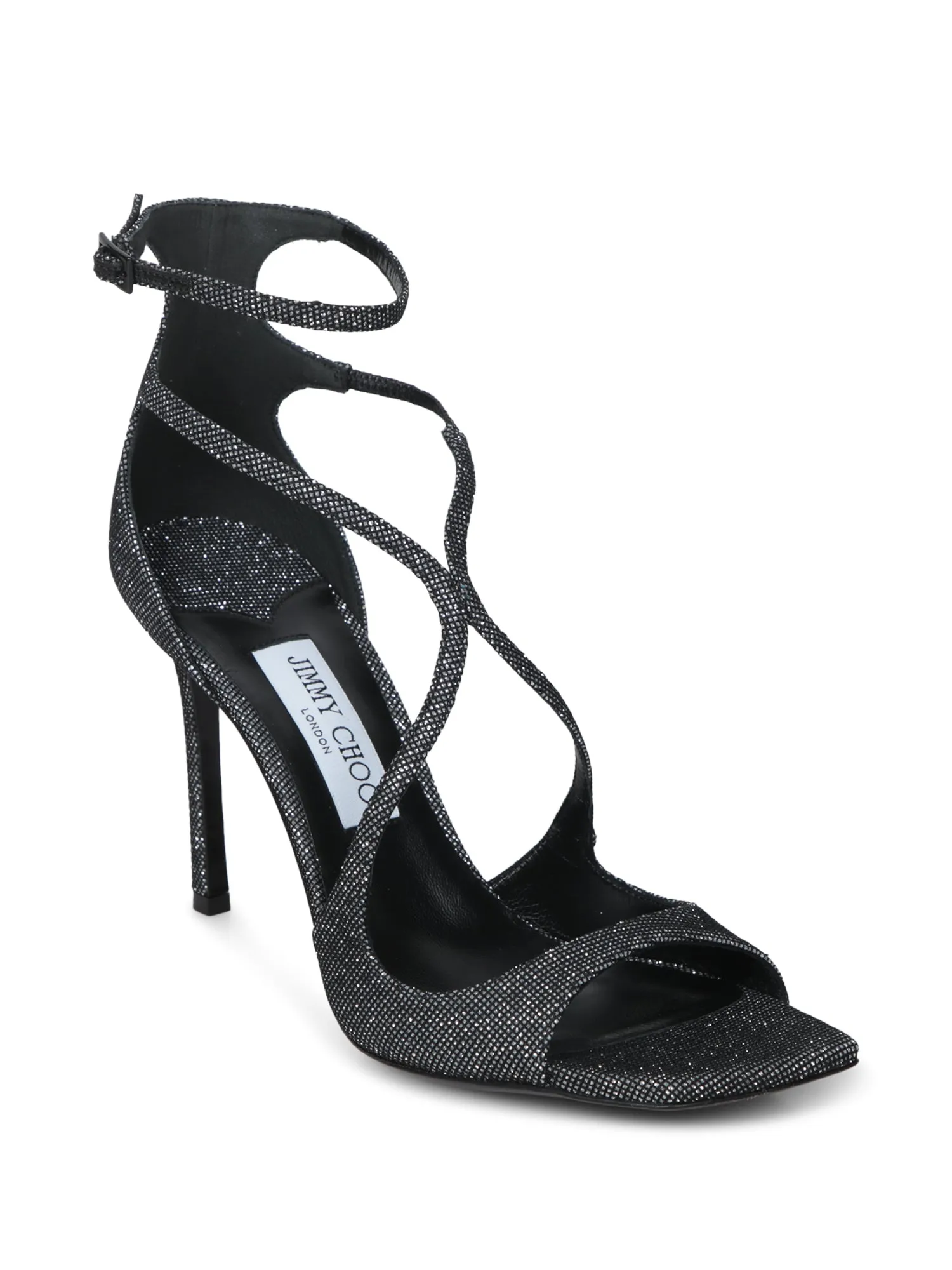 Azia 95 Glitter Cosmo Black Sandals