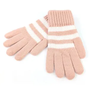 Black Ginger Pink Stripy Children's Gloves - 800-636