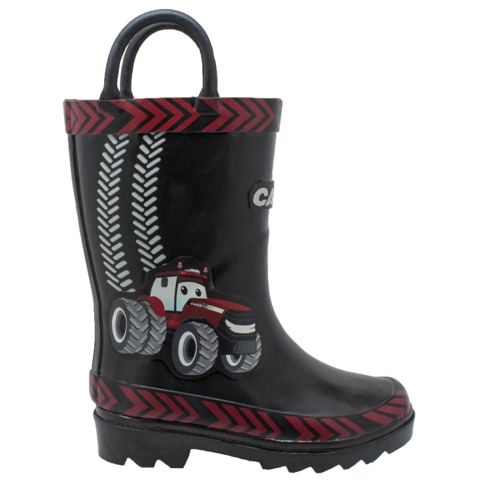 Case IH Children's 3D Big Red Rubber Boot Black