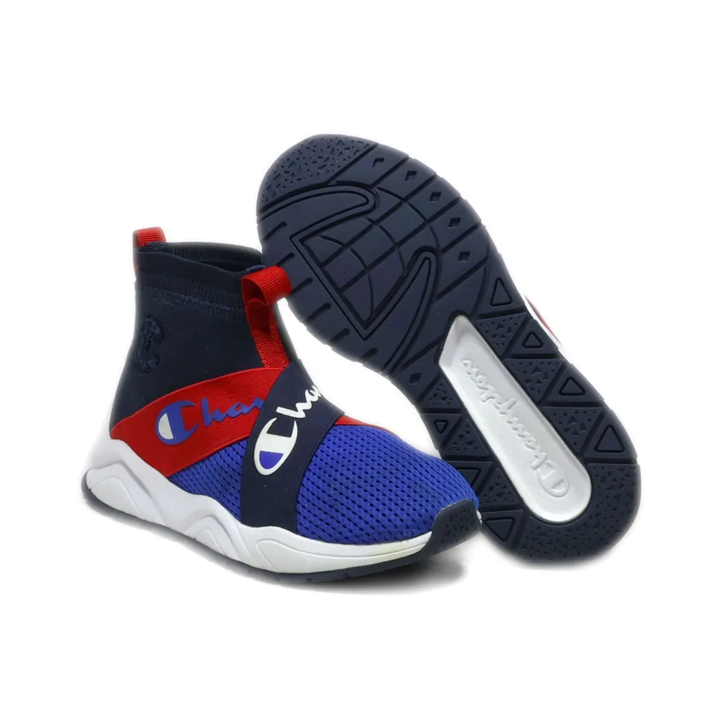 Champion Rally Crossover Sneakers Fabric Blue Colour For Kids