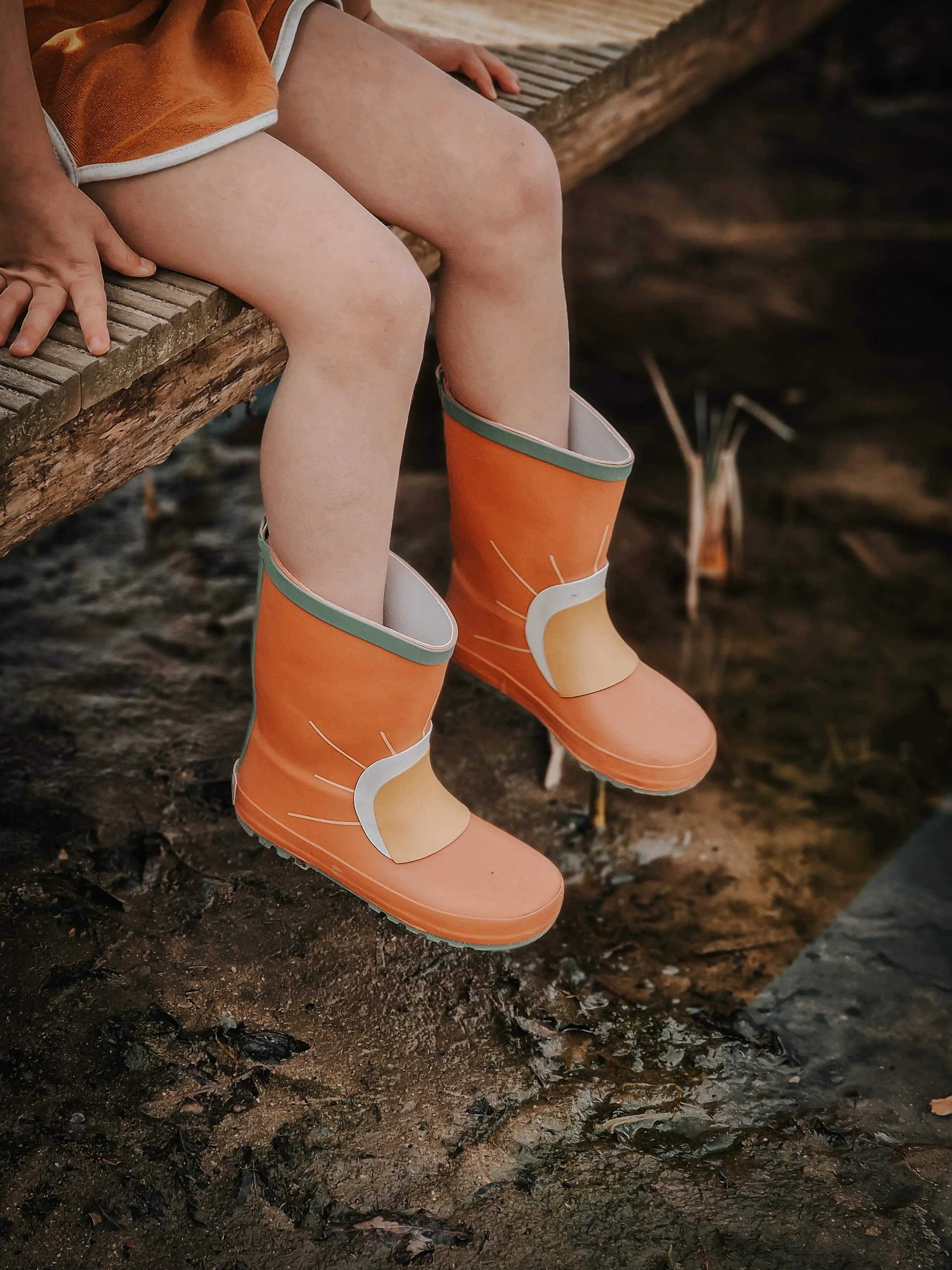 Children's Rain Boots - Rust