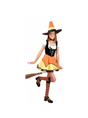 Child's Candy Corn Witch Costume