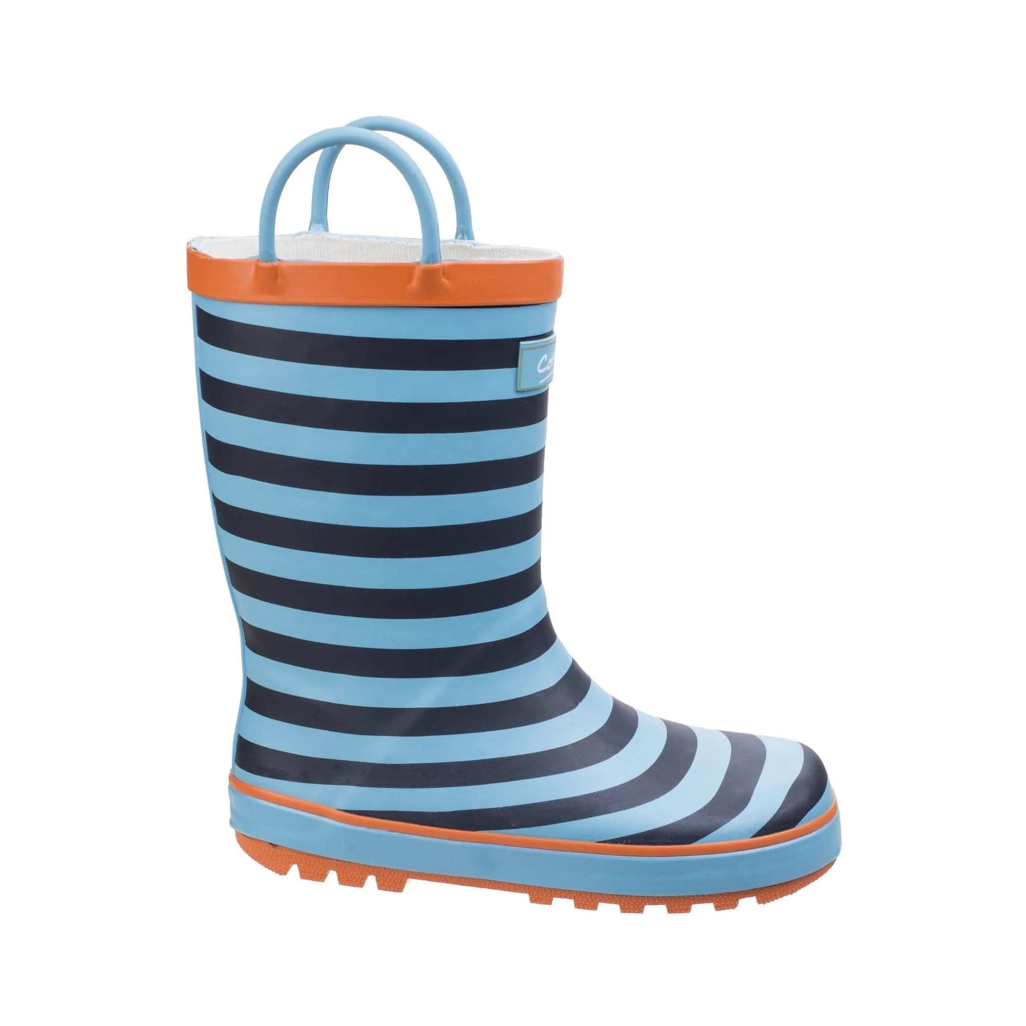 Cotswold Captain Stripy Kids Wellies - Blue