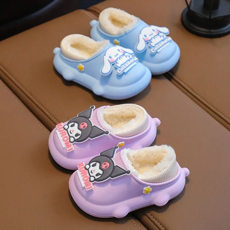 Cute Kids' Warm Plush Slippers