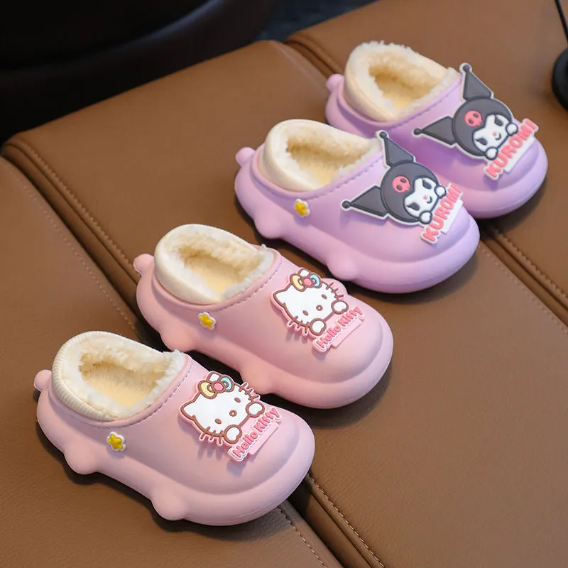 Cute Kids' Warm Plush Slippers