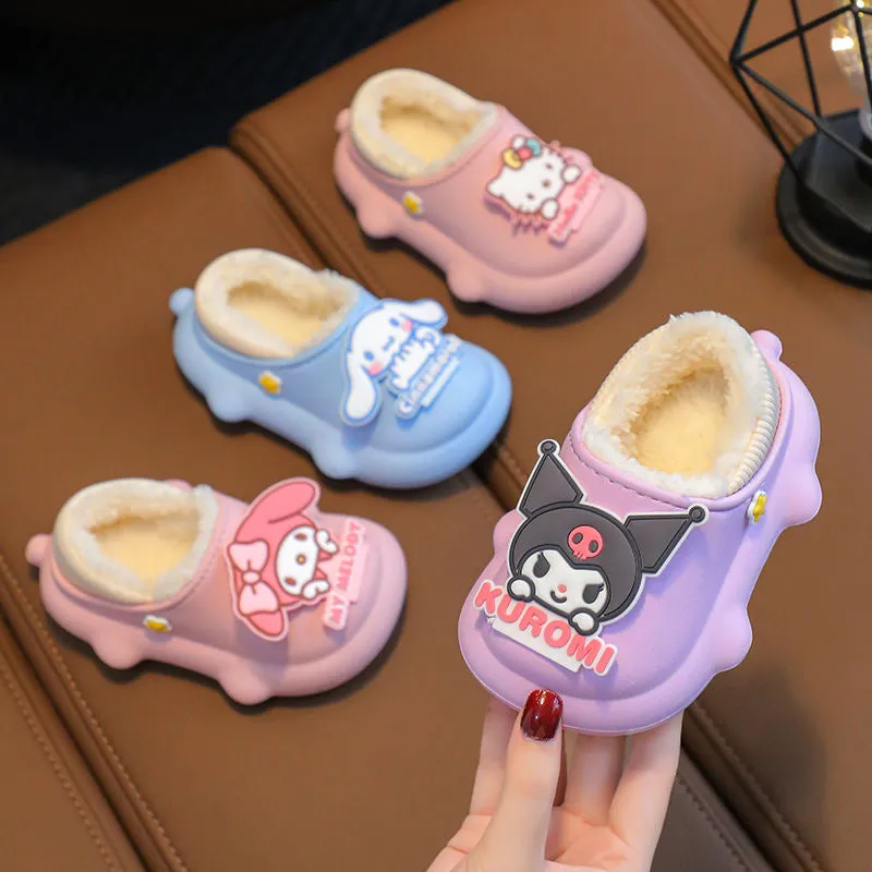 Cute Kids' Warm Plush Slippers