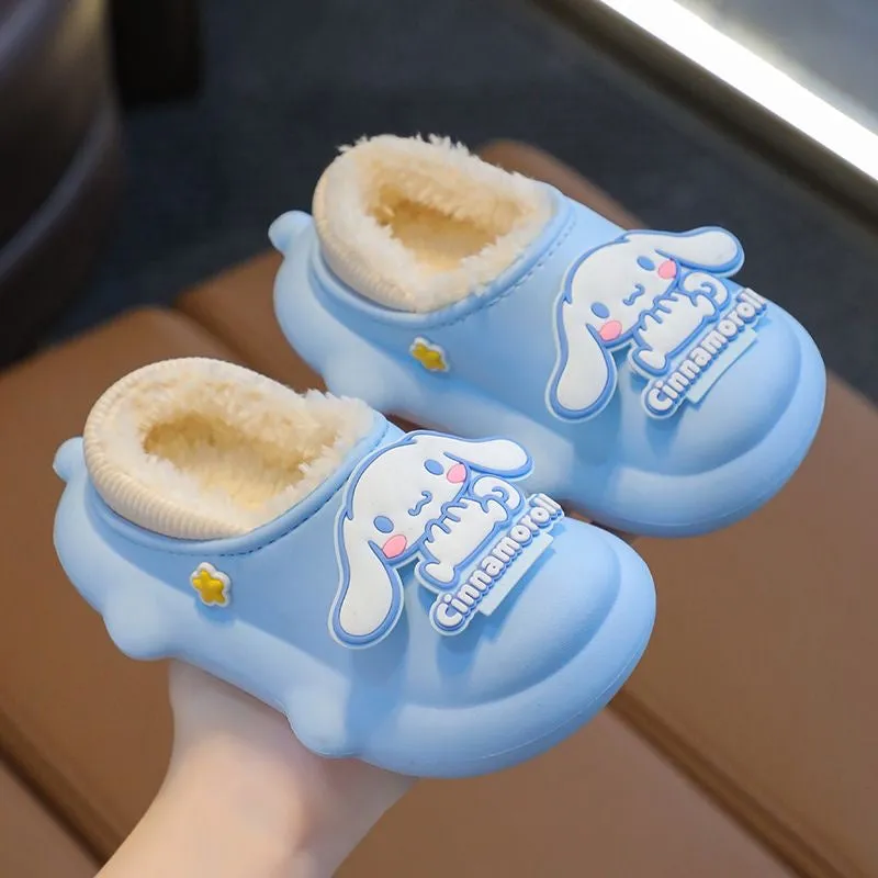 Cute Kids' Warm Plush Slippers