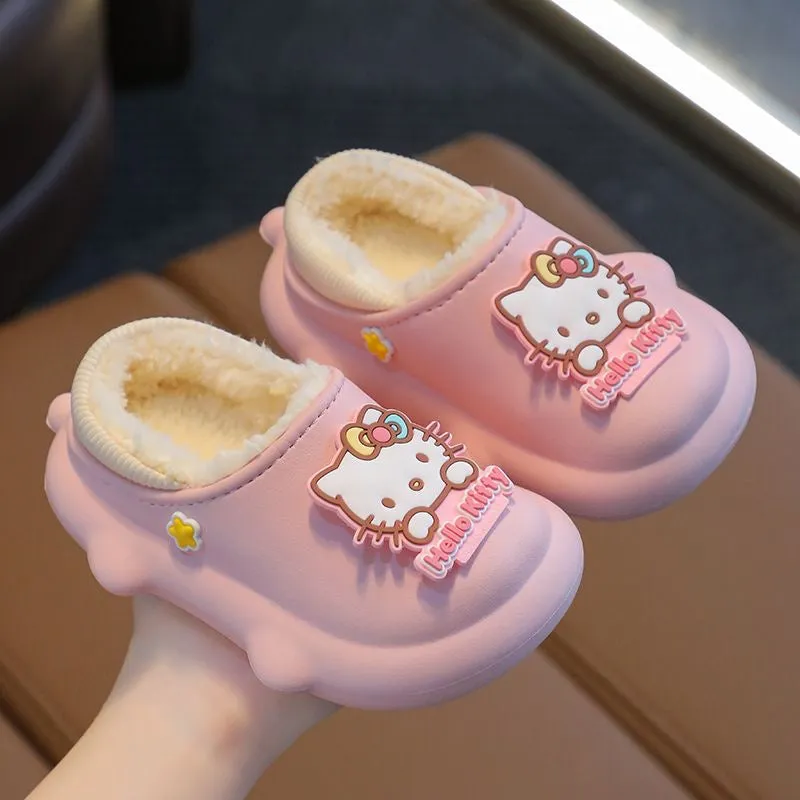 Cute Kids' Warm Plush Slippers