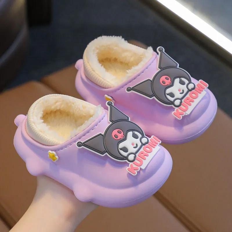 Cute Kids' Warm Plush Slippers