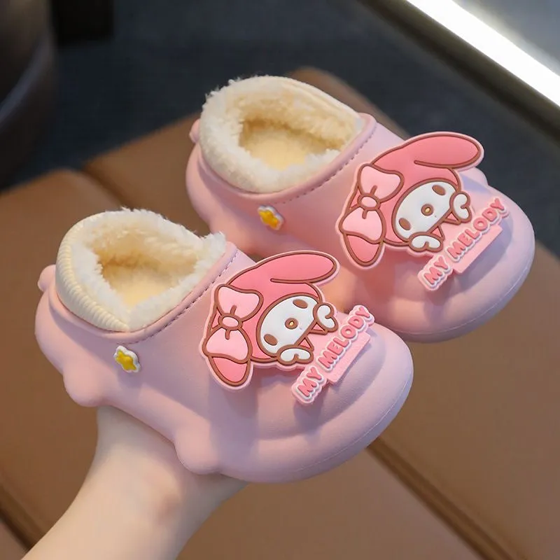 Cute Kids' Warm Plush Slippers