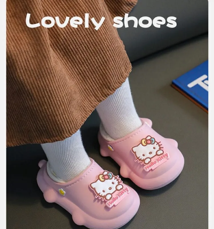 Cute Kids' Warm Plush Slippers