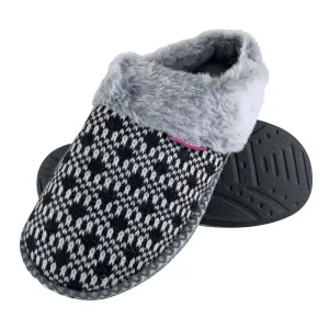 Dunlop - ladies slippers - caroline (3 uk / black)