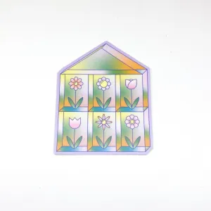 Flower House Sticker