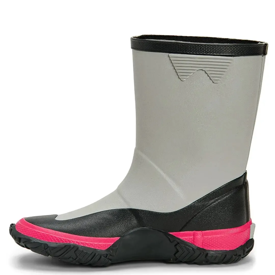 Forager Kid's Wellington - Grey/Pink by Muckboot