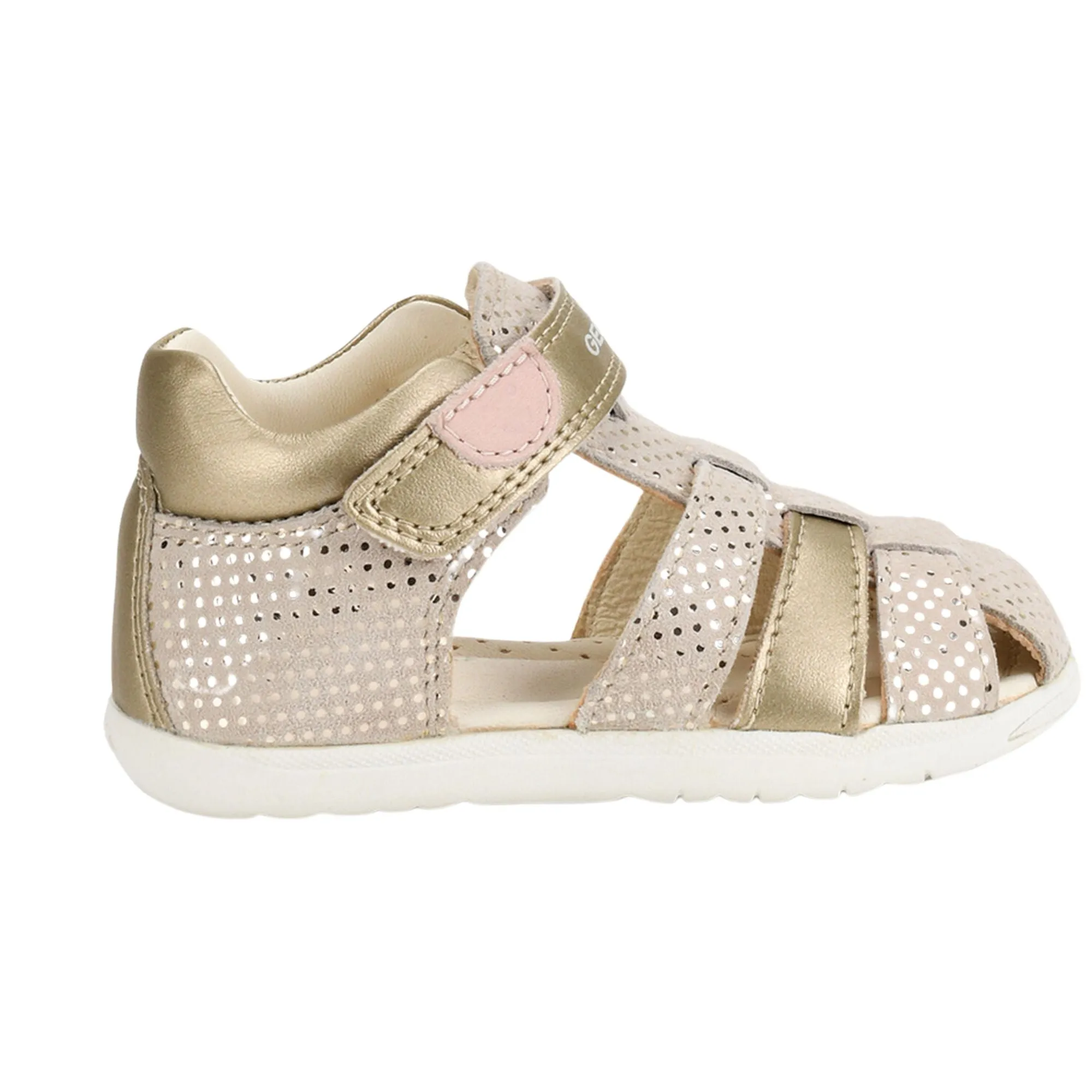 Geox Baby Girl Macchia Gold Sandals