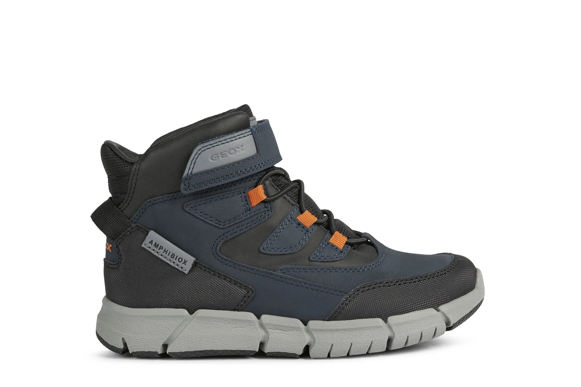 Geox Flexyper Boys Navy Grey Waterproof Boot