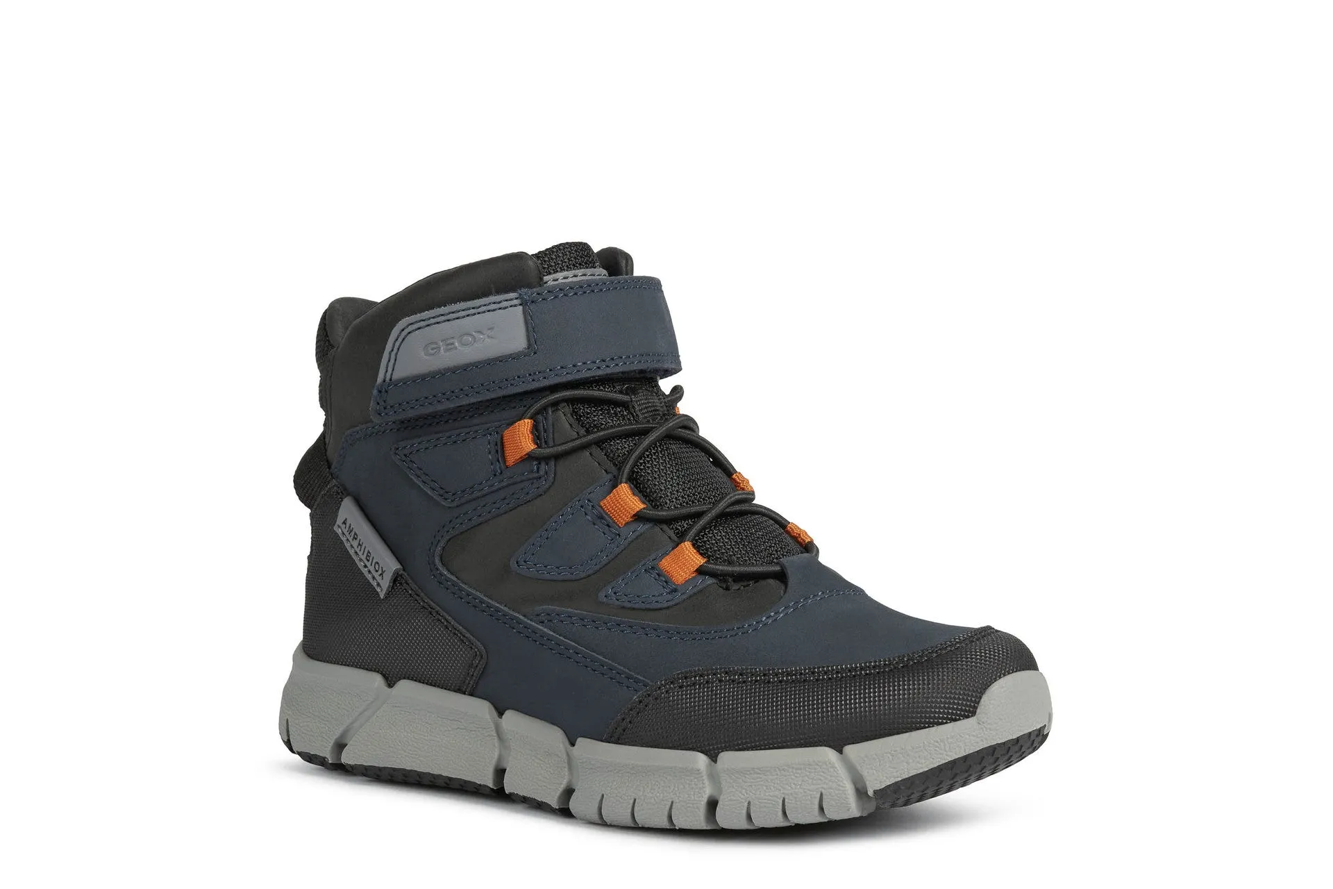 Geox Flexyper Boys Navy Grey Waterproof Boot