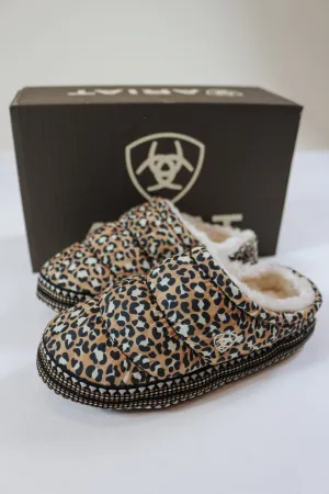 Girl's Leopard Crius Clog Ariat Slipper