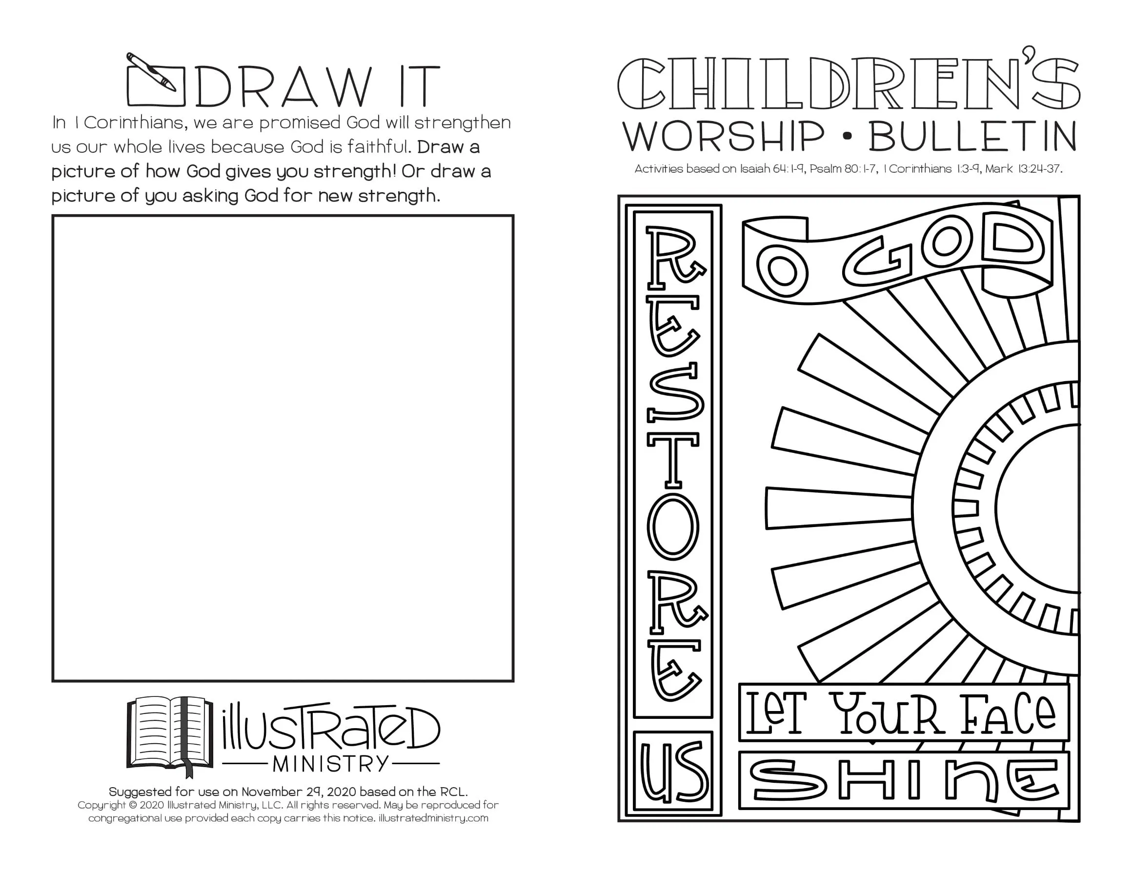 Illustrated Worship Children's Bulletins: Winter 2020-2021