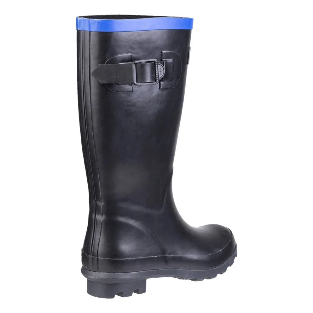 Kids Fairweather Junior Wellingtons Boots Black/Blue