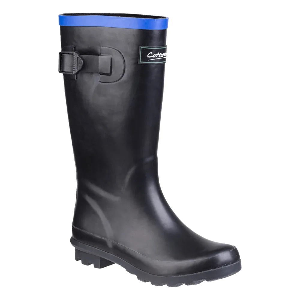 Kids Fairweather Junior Wellingtons Boots Black/Blue