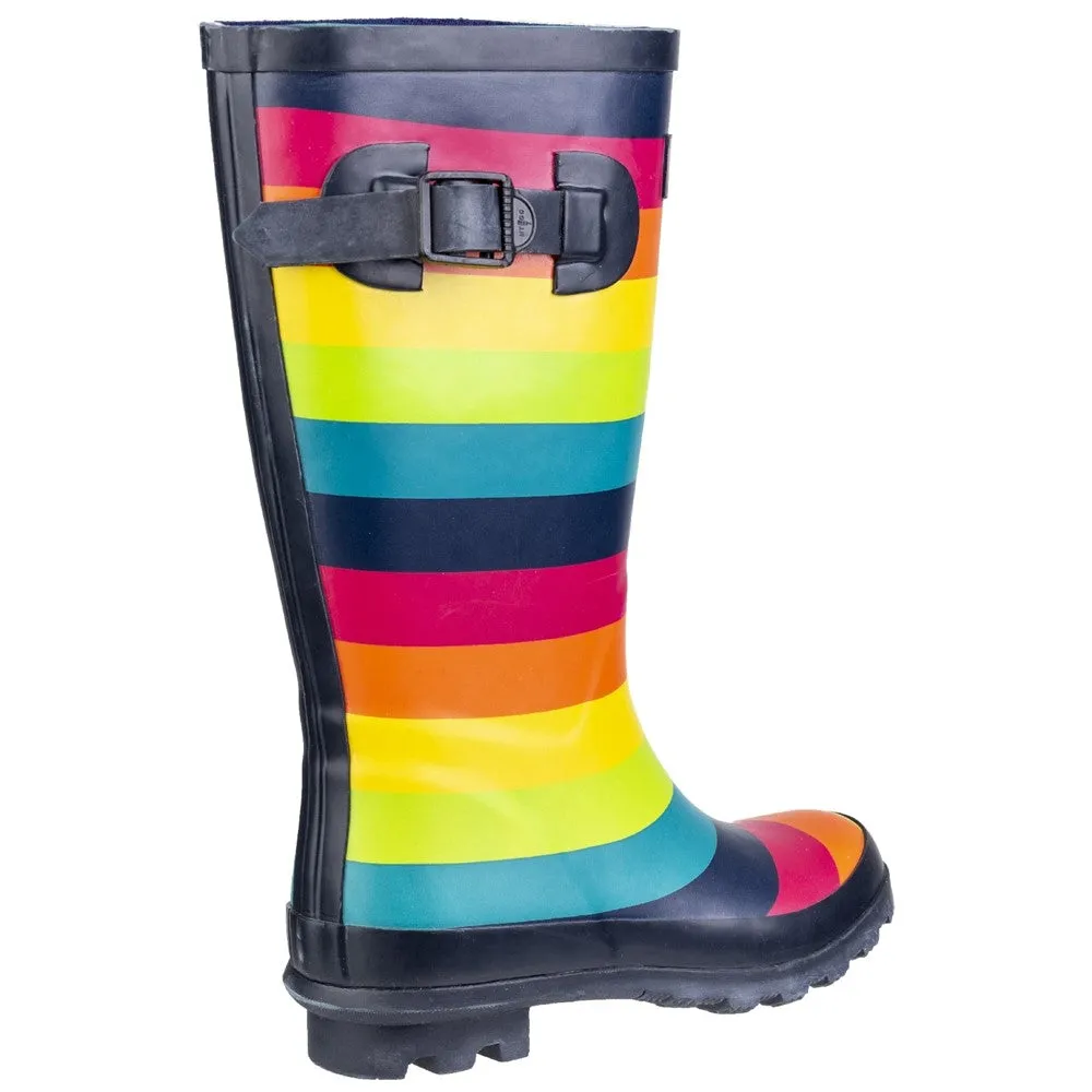 Kids Rainbow Wellingtons Boots Multicoloured