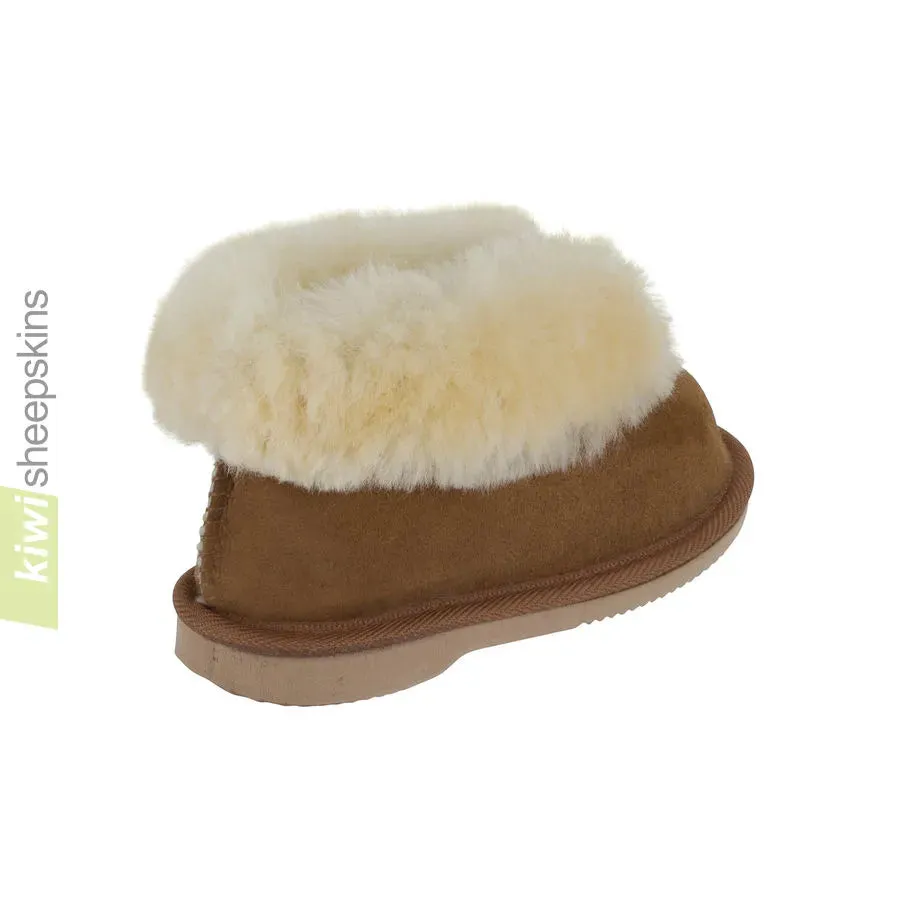 Kids Sheepskin Bootie Slippers