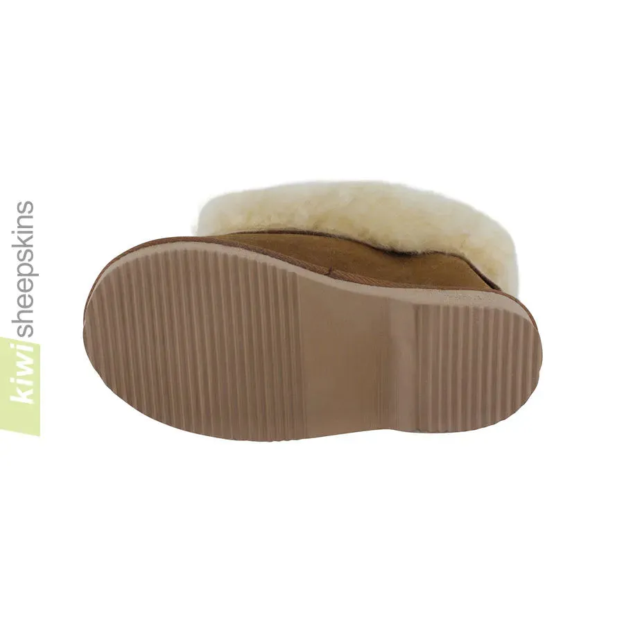 Kids Sheepskin Bootie Slippers