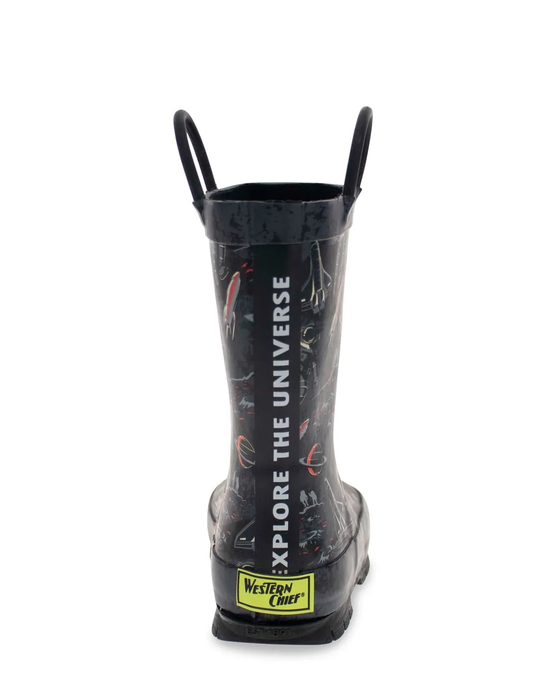 Kids Space Tour Rain Boot - Black