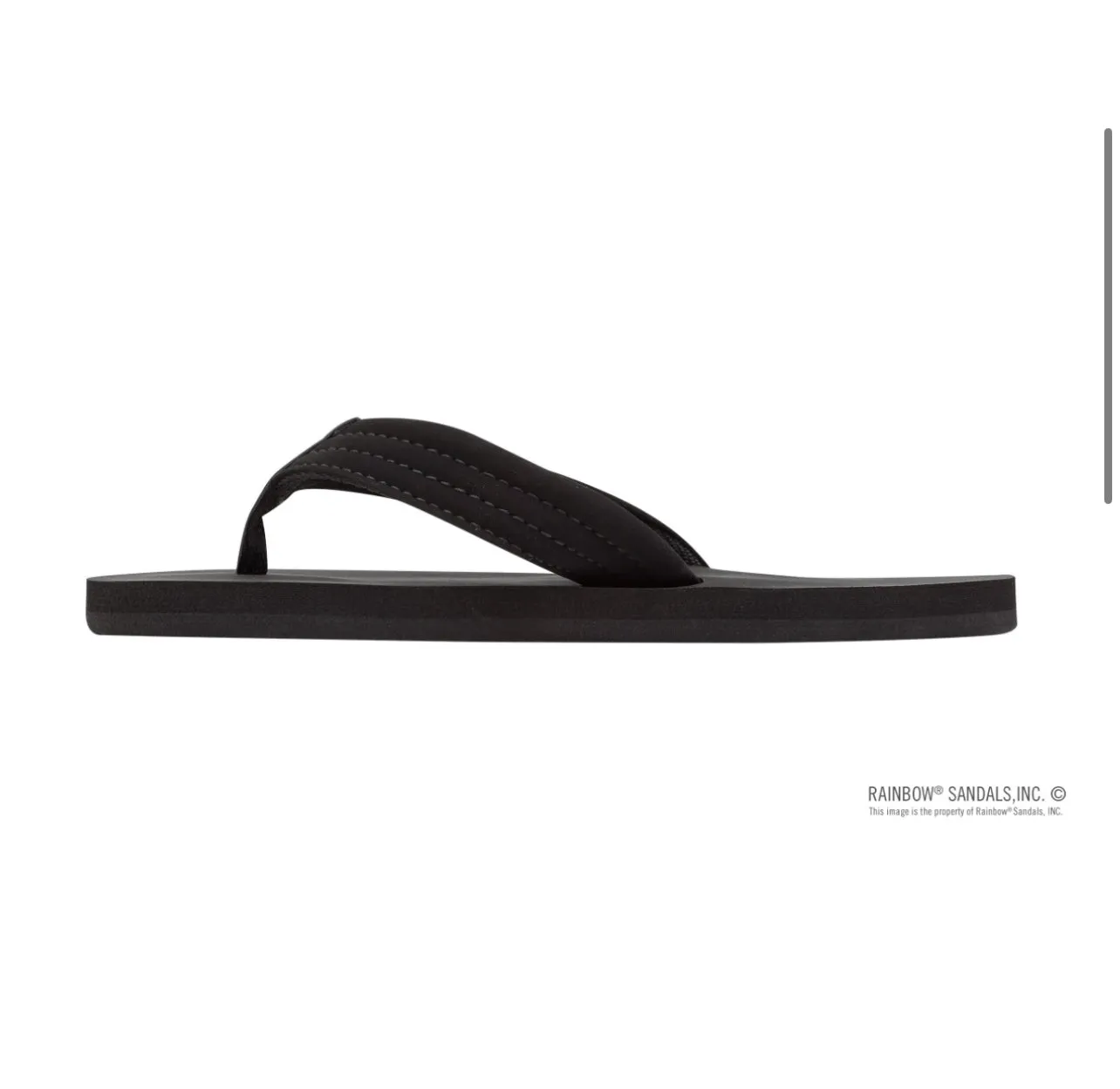 KIDS THE GROMBOW BLACK - Soft Rubber Top Sole with 1" Strap and Pin line