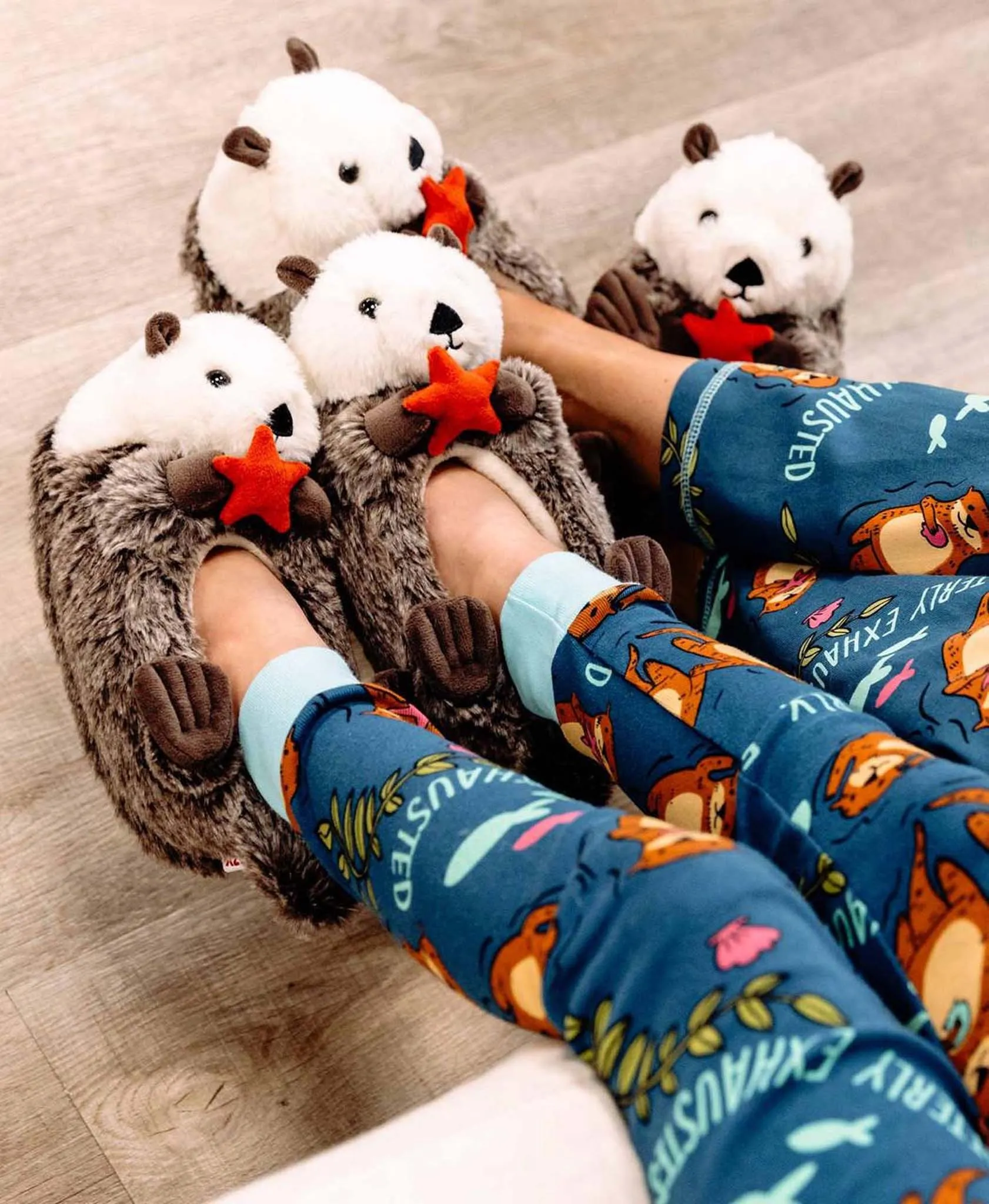 Lazyone Critter Slippers, OTTER