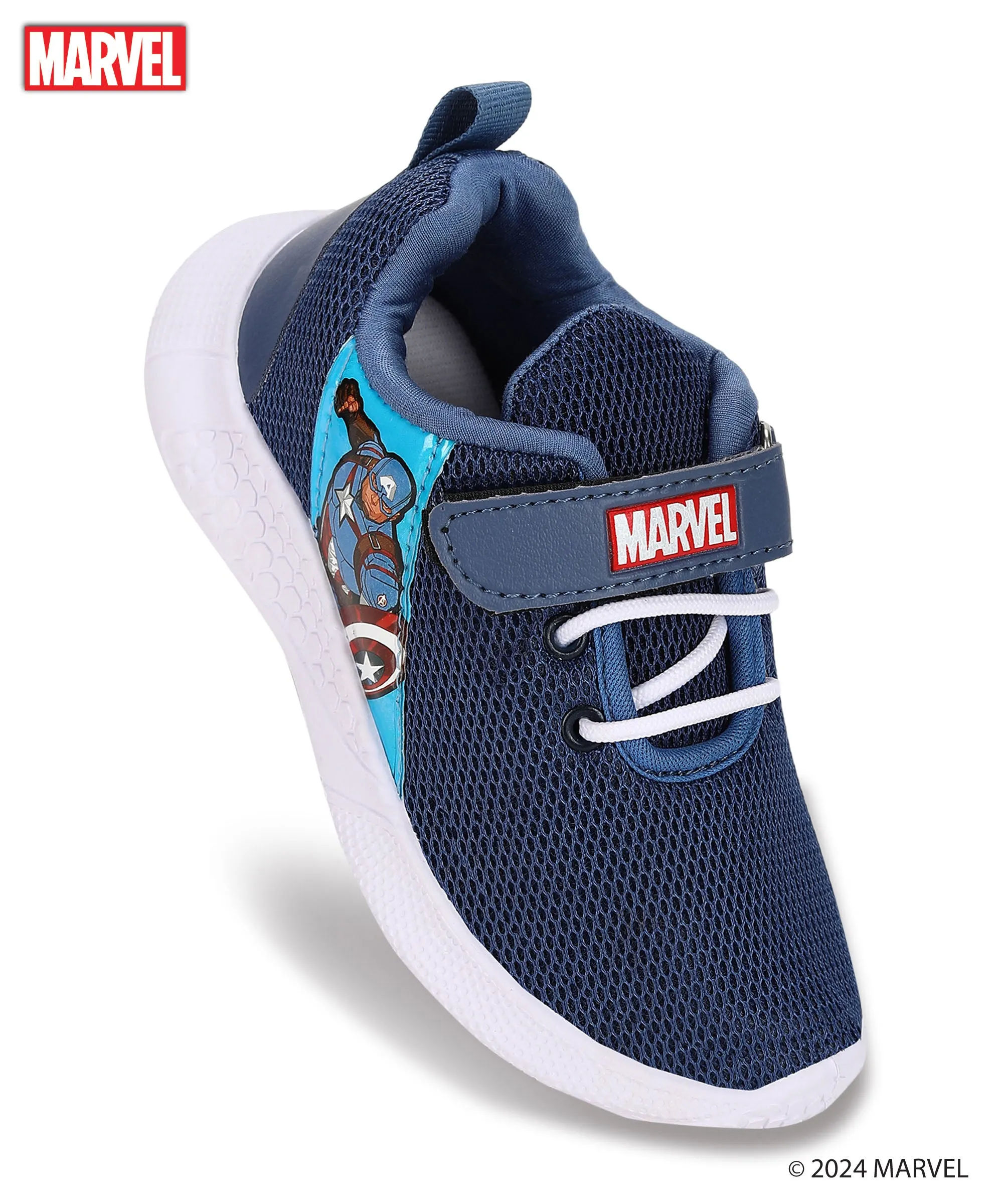 Marvel Captain America MK8011K Kids' Casual Shoes | Comfortable and Stylish Footwear for Boys with Durable Construction, Cushioned Support, and Stylish Design | Ideal for Everyday Use Royal Blue