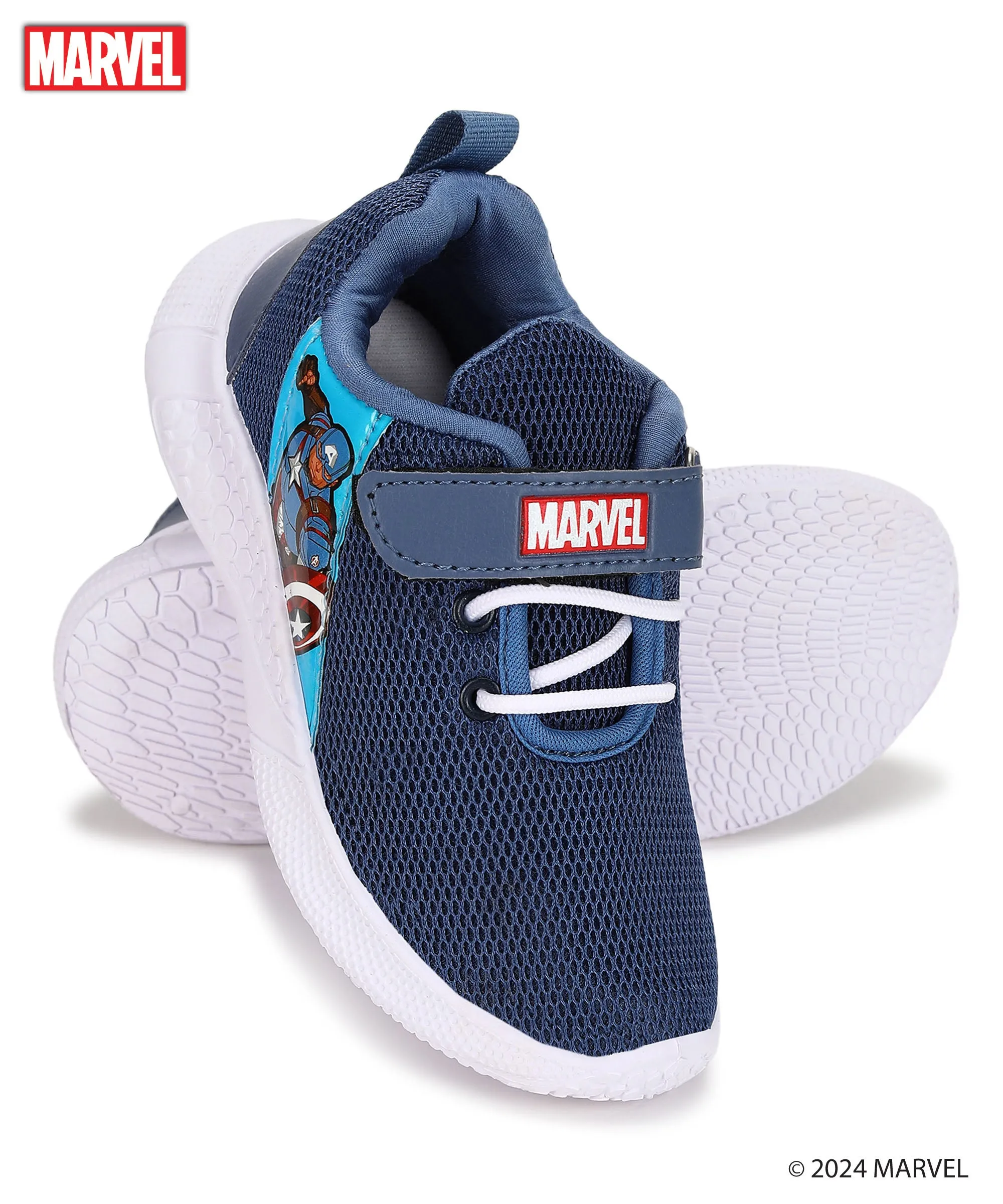 Marvel Captain America MK8011K Kids' Casual Shoes | Comfortable and Stylish Footwear for Boys with Durable Construction, Cushioned Support, and Stylish Design | Ideal for Everyday Use Royal Blue