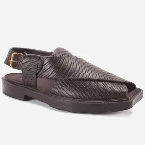 Men's "ZUBIN" Leather Buckled Peshawari Sandals