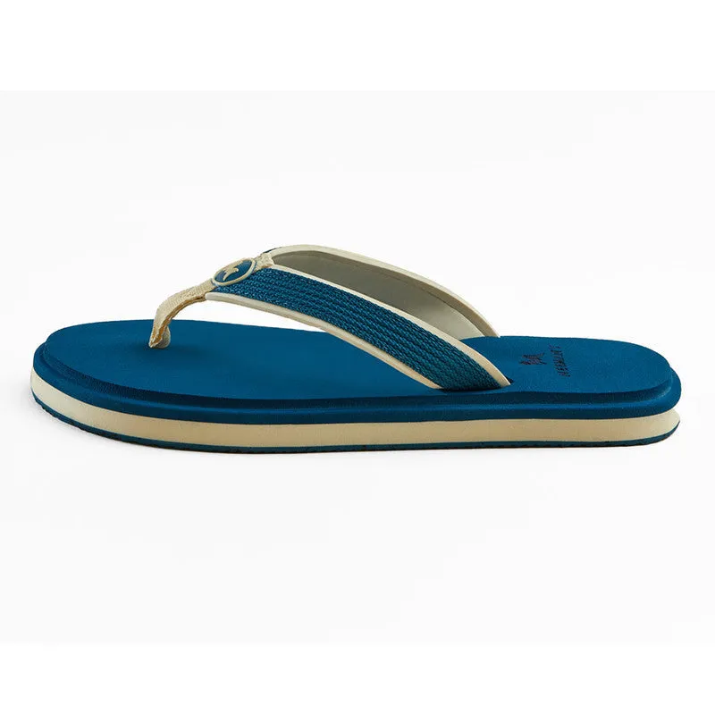 Neeman's Eco Fluffy Flip Flops | Blue | Soft & Comfortable