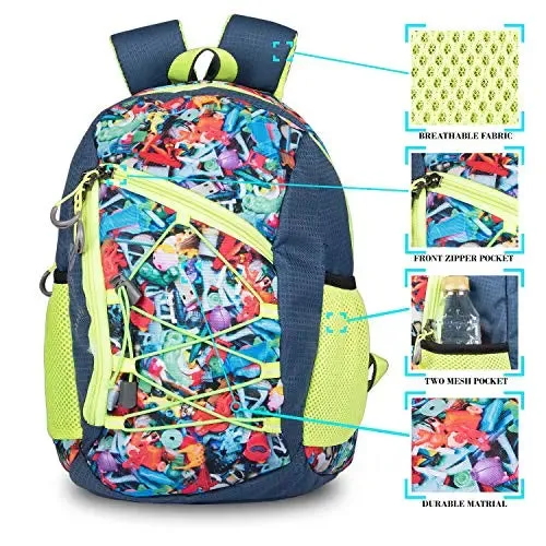 OPTIMA Waterproof Neoprene design Blue Waterproof Kid's School Bag