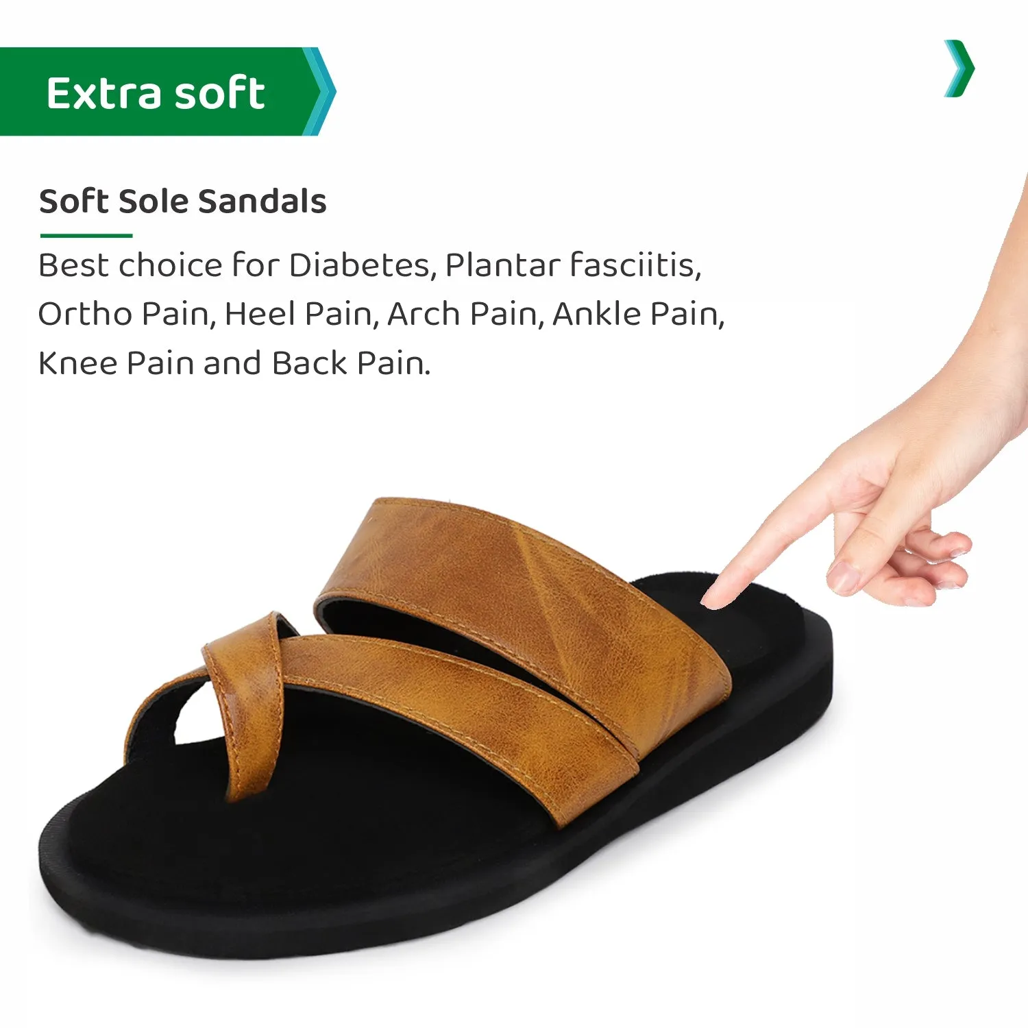 ORTHO JOY Extra Soft Doctor Ortho Slippers for men.