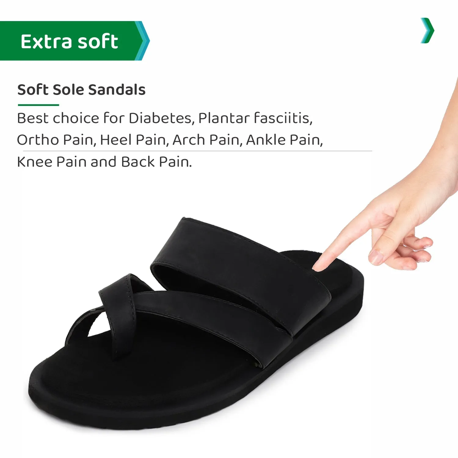 ORTHO JOY Extra Soft Doctor Ortho Slippers for men.