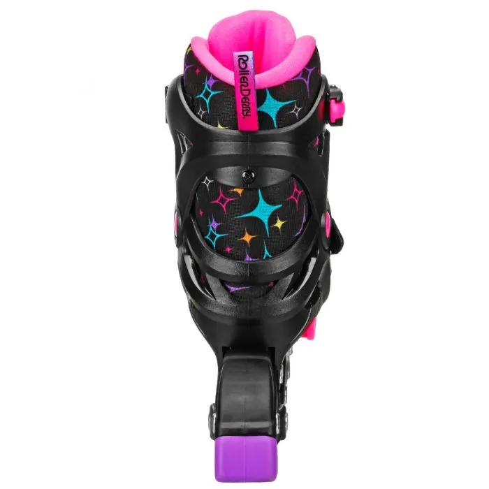 RDS Stryde Light Up Girls Black Adjustable Inline Skates