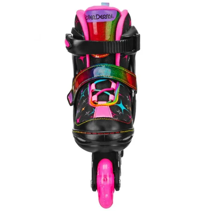 RDS Stryde Light Up Girls Black Adjustable Inline Skates