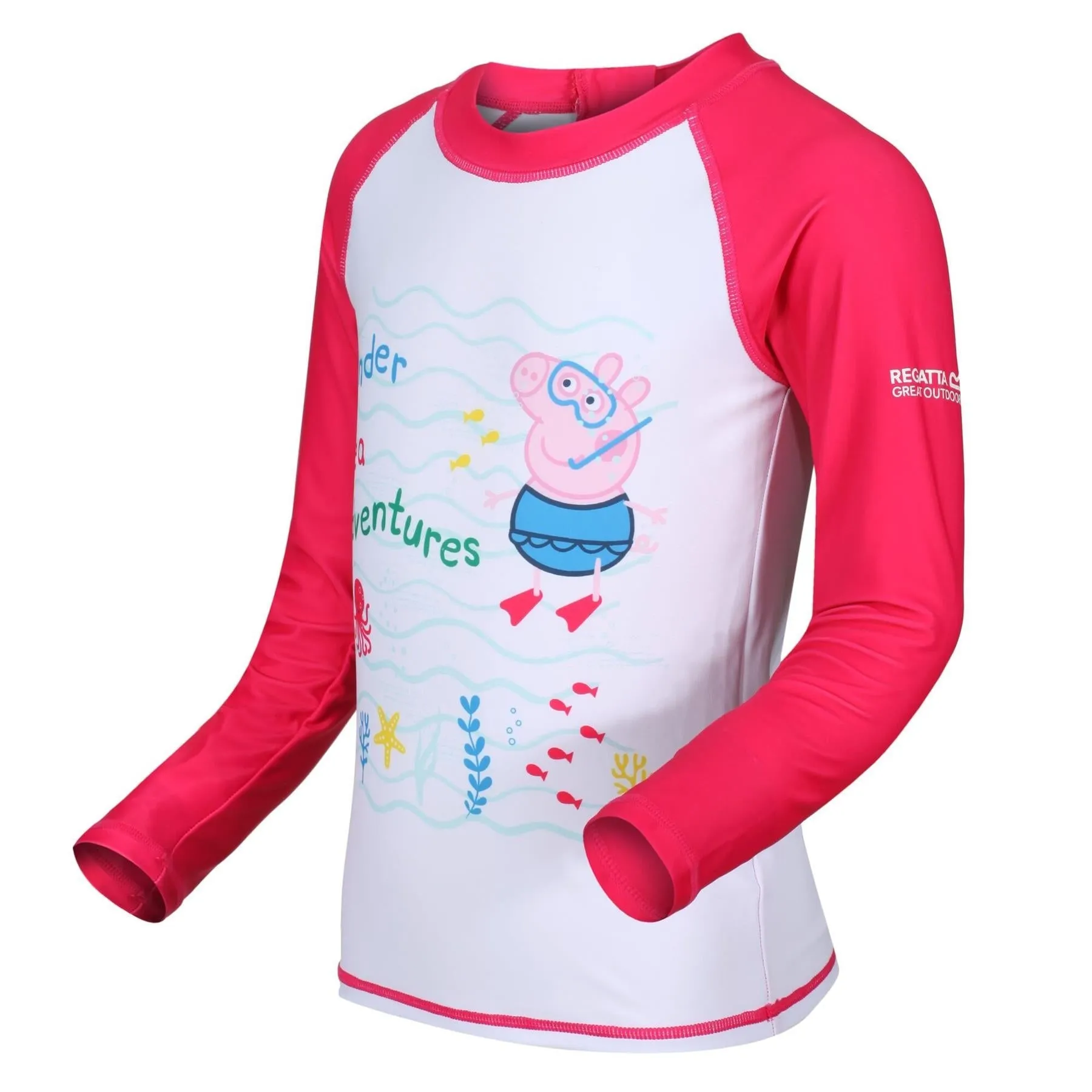 Regatta Kids Peppa Pig Long Sleeve Swimming Swimsuit Rash Suit Set