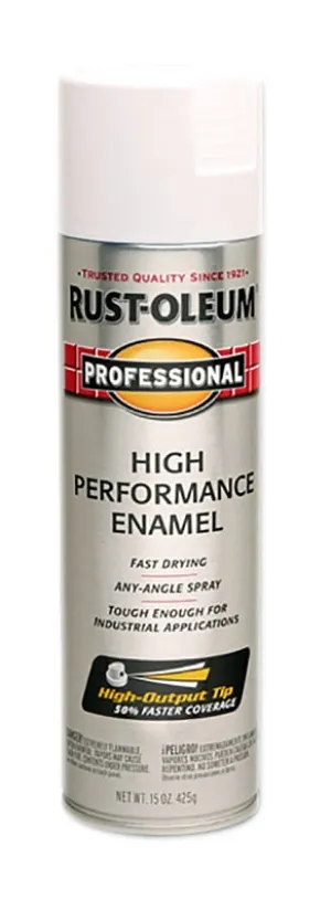 Rust-Oleum 239108 Enamel Spray Paint, Semi-Gloss, White, 15 oz, Can :CAN: QUANTITY: 1