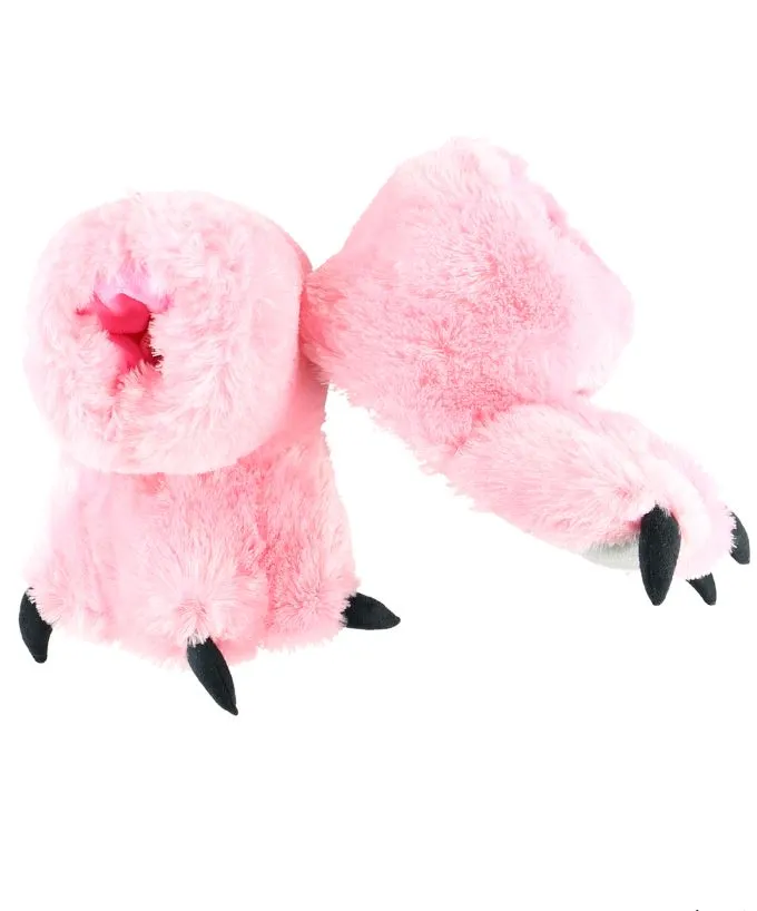 Slippers - Pink Bear Paw