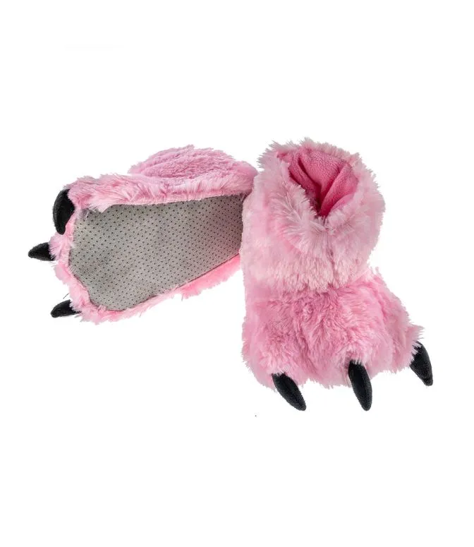 Slippers - Pink Bear Paw